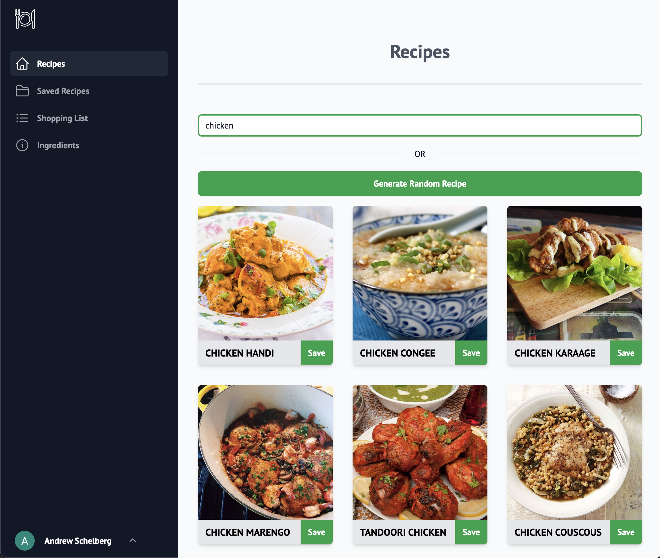Recipe Project 