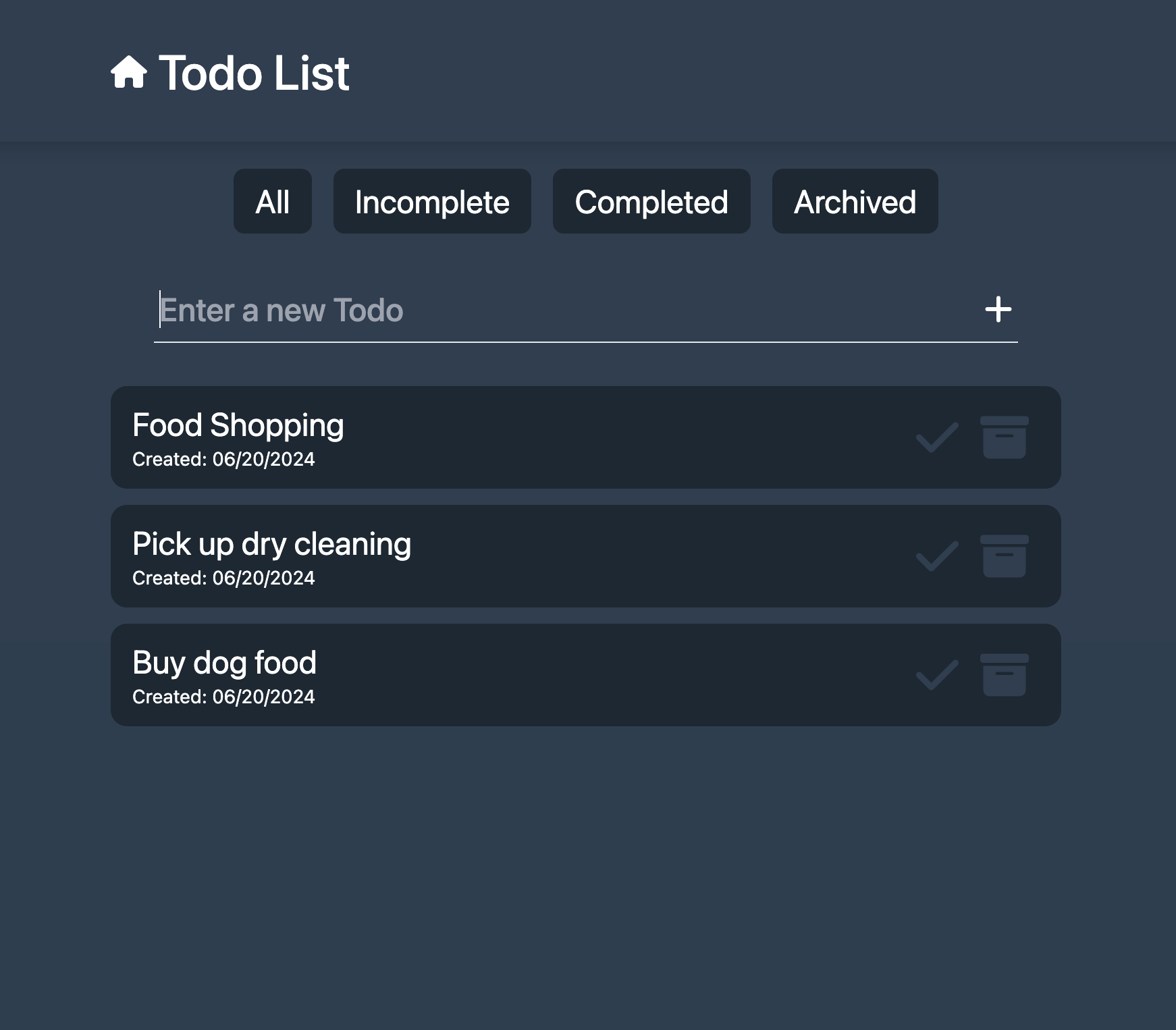 Todo App Project 